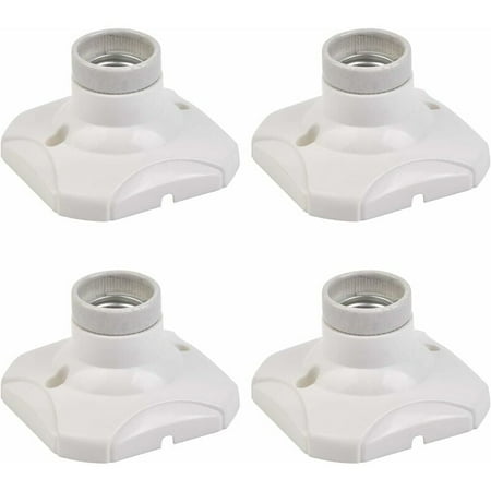 

PCS E27 LED Bulb Socket E27 Lamp Holder Bracket E27 Socket Wall Mounted E27 Base with Holder for Hallways Stairs Bedrooms Kitchens (AC 220-250V White)