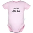 thumbnail image 5 of iDzn Pack of 2, Don't Touch Me Seriously EW Germs Funny Rompers For Babies, Newborn Baby Unisex Bodysuits, Infant Jumpsuits, Toddler 0-24 Months Kids One-Piece Oufits, 5 of 5