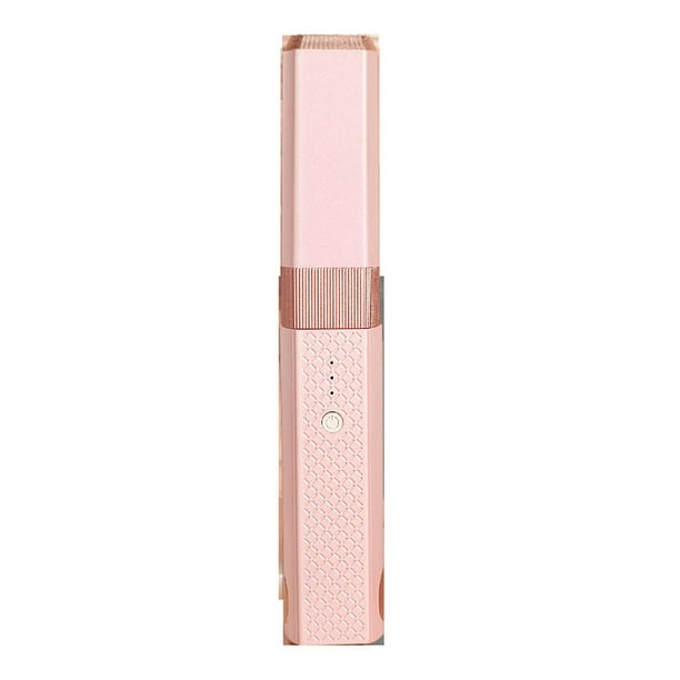 Cordless Hair Straightener and Curler, Fast Heating, Damage Prevention, Straightener and Curler, Pink