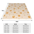 thumbnail image 3 of Honeii Squirrel Animal Print Fleece Blanket - Throw Blanket for Bed, Sofa, Couch, Camping, and Travel , Microplush Ultra Soft Warm Blanket-40"x30", 3 of 7