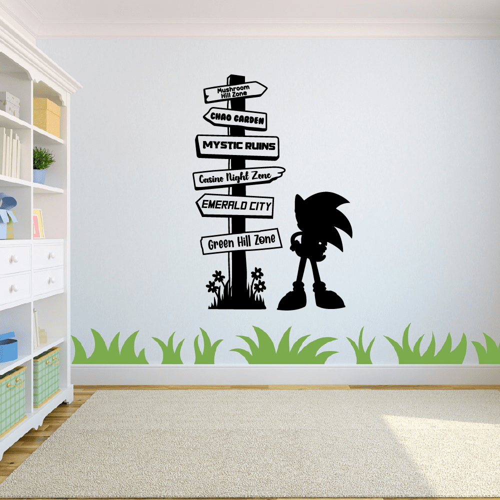 Sonic Green Hill Zone Game Design Shirt128 Sticker for Sale by  MindsparkCreati