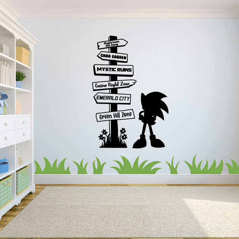 All Things Valuable Sonic The Hedgehog Pathway Signage Wall Art 