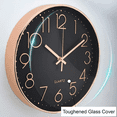 thumbnail image 2 of Reloj De Pared Decorativo Moderno Belug 3D Cuarzo Negro Manecillas doradas, 2 of 5