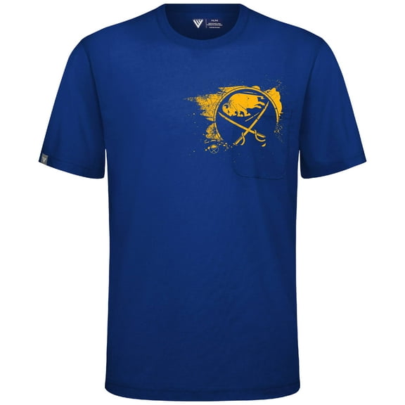 Men's Levelwear  Royal Buffalo Sabres  Focal Blasted T-Shirt