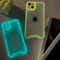 thumbnail image 2 of Funda de teléfono de silicona suave transparente luminosa con luz nocturna para iPhone 14 11 12 13 14 Pro Max 15 16 Pro X XR XS Fundas traseras a prueba de golpes, 2 of 5