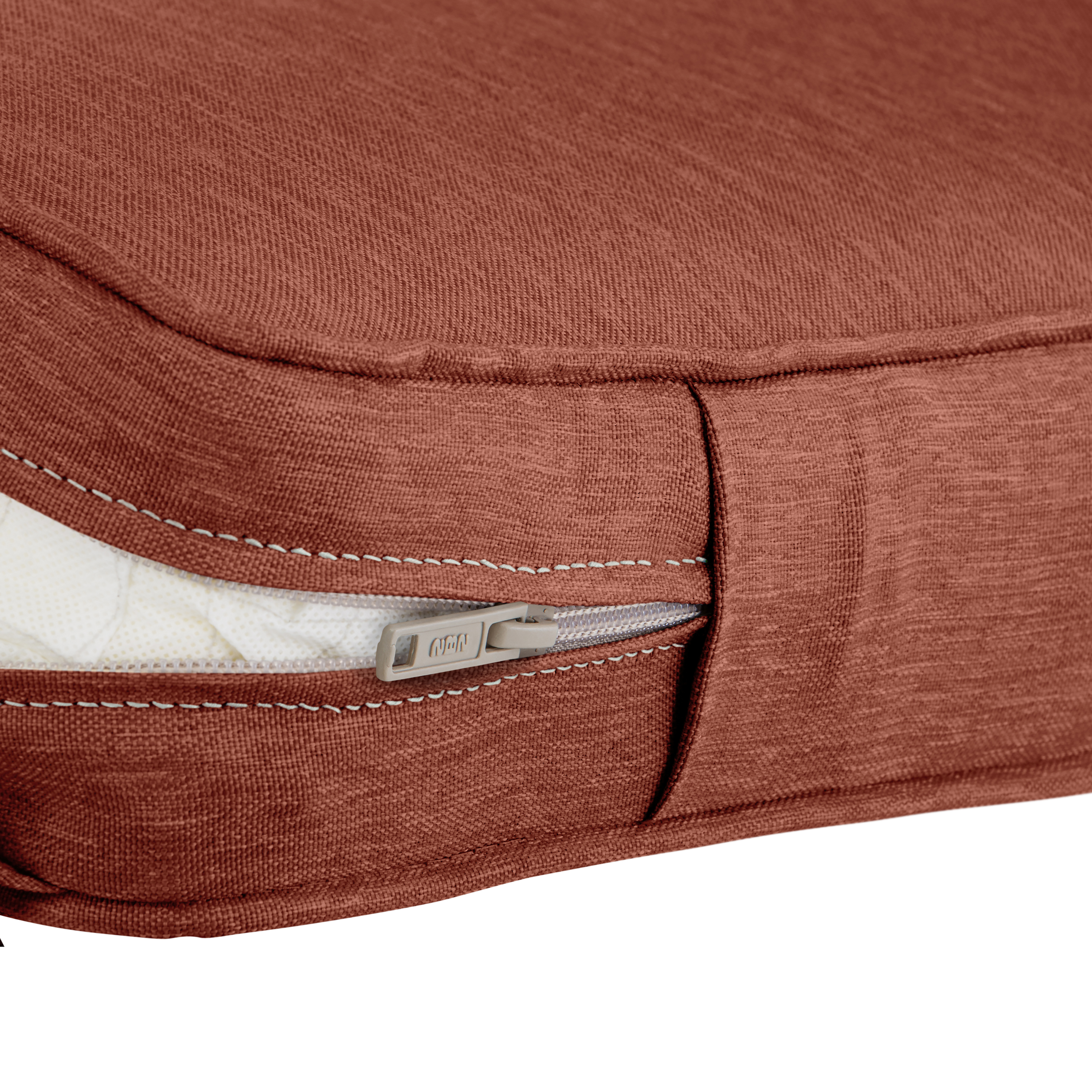 Classic Accessories Montlake FadeSafe Water-Resistant Patio Lounge Back Cushion, 19 x 20 x 4 inch, Heather Henna