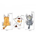 thumbnail image 5 of Cartoon Cat Car Sticker, 3 Pack Funny Vinyl Car Stickers Cat Bumper Decals Scratch Cover, 5 of 5