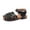 Black, variant on Toddler Girls Sandals Open Toe Strappy Gladiator Sandals Lightweight Flats Beach Shoes