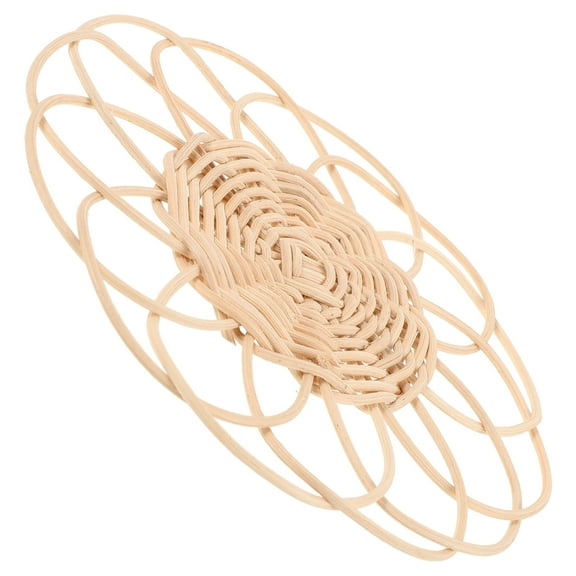 WORGEOUS Bohemia Woven Placemat Table Coaster Woven Rattan Coaster Rattan Place Mats Teacup Coaster