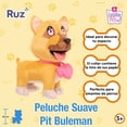 thumbnail image 2 of Peluche Suave Ruz Fashion Pets0 (Pit Buleman 23 cm Café), 2 of 5