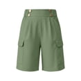 thumbnail image 4 of Byworldtasic Women's Lightweight Hiking Shorts with Pockets Running Casual Cargo Shorts for Golf Travel Athletic Camping, 4 of 9