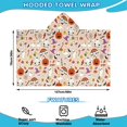 thumbnail image 2 of Fun Halloween Pattern Hooded Bath Towel，50"x30" for Ages 3 To 12 Kids, Quick Dry Lightweight Soft Microfiber Hood Beach Towel Cover Up for Kids, 2 of 7