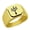 Gold, variant on Zelda Sheikah Eye Stainless Steel Signet Ring