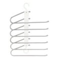thumbnail image 2 of Unique Bargains Space Saving Non Slip Metal Pants Hangers 2 Pcs White, 2 of 6