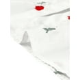 thumbnail image 5 of INSPIRE CHIC Women's Short Sleeve Blouse Collared Embroidery Flower Button Up Shirt White L, 5 of 5