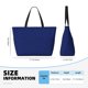 thumbnail image 4 of Fotbe Navy Blue Bolsa de Viaje para Playa - Resistente al Agua, Bolsa Tote de Gran Capacidad y Ligera con 7 Bolsillos para Mujeres y Hombres, 4 of 7