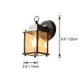 thumbnail image 7 of FSLiving Clear Glass Black Barn Light AUTO Wall Light Photocell with UL Waterproof Switch Plug-in Cord LED Dusk to Dawn Light Bulb 8W 60W Equivalent,2700K Warm White Dimmable for Porch Backyard, 7 of 7