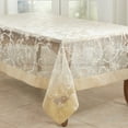 thumbnail image 5 of Saro Lifestyle Printed Snowflake and Ribbon Tablecloth, 5 of 5