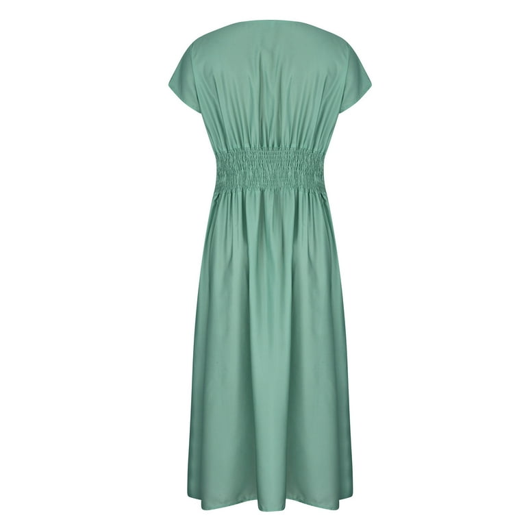 relaxed formal dress Relaxed Champagne V-neck Cocktail Dress
