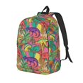 thumbnail image 1 of Easygdp Colorful Dinosaur Mochila de Lona Resistente para Laptop, Compatible con Laptops de 15 a 17 pulgadas, Ideal para Escuela, Trabajo y Viajes-Medium, 1 of 5