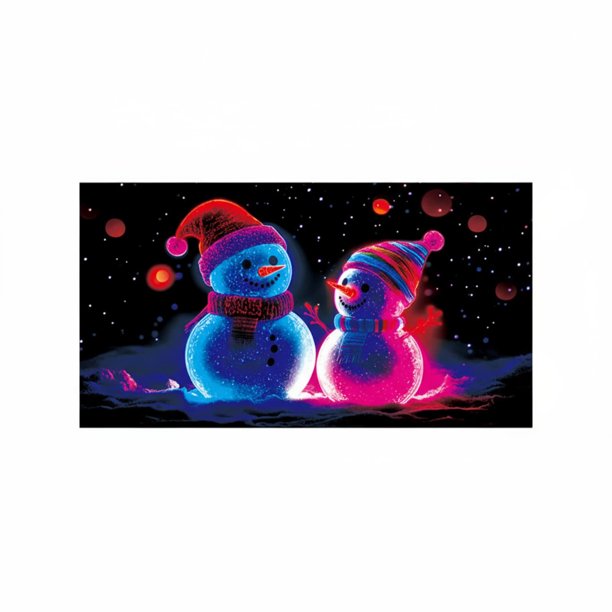 Decoraciones navideñas, adornos navideños, regalos navideños Fondo de cubierta de puerta de garaje fluorescente navideño de poliéster