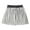 White, variant on QHFBli Sequin Skirt for Girls Kids Elastic Waist A-Line Sparlky Mini Skirt with Lining 4-5 Years