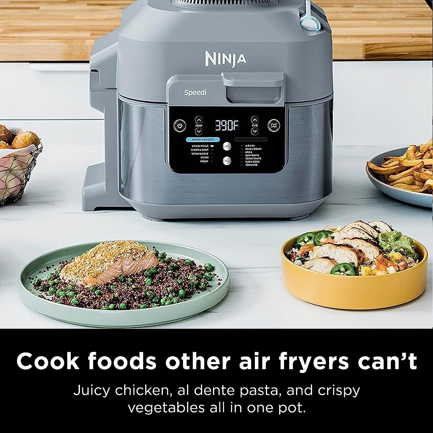 Ninja Speedi Rapid Cooker & Air Fryer 302A 6-Qt Capacity 11-in-1 Damaged  Box