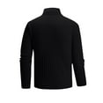 thumbnail image 4 of GrmtClth Mens Sweater Casual Turtleneck Pullover Soft Ribbed Thermal Sweater 2025 Fall Long Sleeve Sweaters Black XL, 4 of 4