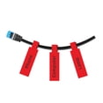 thumbnail image 2 of NIIMBOT Cable Label Maker Tape (0.49" x 4.29") Printer Sticker Paper with Self-Adhesive for D11/D110/D101/H1/H1S,1 Roll of 65 (Red), 2 of 7