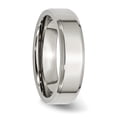 thumbnail image 2 of Auriga Fine Jewelry Stainless Steel Polished 6 mm Beveled Edge Band for Women Size 9.5, 2 of 6