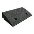 thumbnail image 1 of Almohadilla triangular antideslizante para rampa de acera para aceras, cortadoras de césped y motocicletas Negro 50x27x11cm, 1 of 8