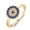 Yellow Gold, variant on PAENENPH 14K Gold Over 925 Sterling Silver Evil Eye Ring with Sapphire and Moissanite, Elegant Protection Band, Exquisite Jewelry for Women