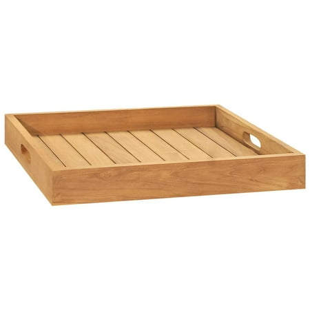 

Anself Serving Tray 19.7 x19.7 Solid Wood Teak