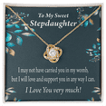 thumbnail image 3 of To Stepdaughter Love & Support Infinity Knot Necklace Message Card, 3 of 17