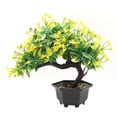 thumbnail image 3 of Maceta artificial de bonsái de simulación de decoración de plantas en maceta para oficina en casa (rosa roja), 3 of 6