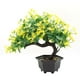 thumbnail image 3 of Planta artificial decorativa en maceta, simulación de maceta de bonsái para el hogar y la oficina (verde), 3 of 6