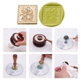 thumbnail image 2 of Cabeza De Sello Hongo Ballena Animales Serie Sello Cabeza Cuadrado Cobre DIY Invitación de boda Likrtyny Libre de BPA, 2 of 9