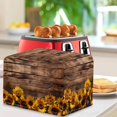 thumbnail image 3 of TSOVTHRID Sunflower Wooden Print for 4 Slice Waterproof Toaster Cover Dust-proof Anti-scratch Kitchen Small Appliance Cover Washable Decorative Toaster Protector, 3 of 8