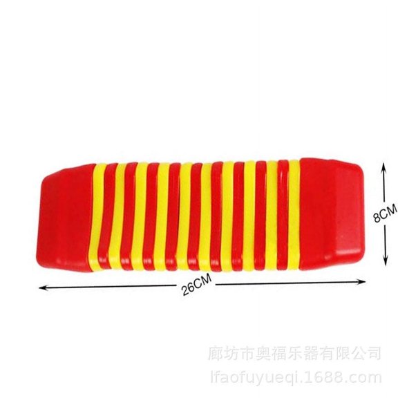 WRITWAA Red Plastic Ratchet Noise Maker Finger Castanets for Beginner Musicians