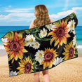 thumbnail image 4 of Bulopur Sunflower Car Towel Seat Covers for Summer Washable Bucket Seat Protector for SUV Vehicle Sedan Truck Easy to Install Athletic Running Towel 2025, 4 of 7