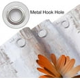 thumbnail image 6 of Rustic Farmhouse Shower Curtain, Farm Orange Daisy Floral Fall Flowers and Butterfly on Country Wooden Autumn Shower Curtain for Bathroom, Yellow Grey Gray Red Gold Curtain with 7PCS Hooks, 36X70IN, 6 of 6