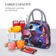 thumbnail image 5 of Easygdp Colorful Frog Among Flowers Bolsa de Almuerzo Insulada Grande, Forro de Aluminio, Diseño Espacioso, a Prueba de Fugas, Ideal para Trabajo, Picnics, Viajes y Actividades al Aire Libre, 5 of 6