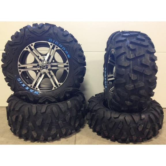 ITP SS212 14" Wheels Machined 26" BigHorn Tires Can-Am Commander Maverick Renegade Outlander Defender