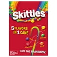 thumbnail image 4 of Skittles Rainbow (5 Flavors in 1) Christmas Holiday Candy Canes Stocking Stuffers Individually Wrapped, 12 Count, 4 of 11