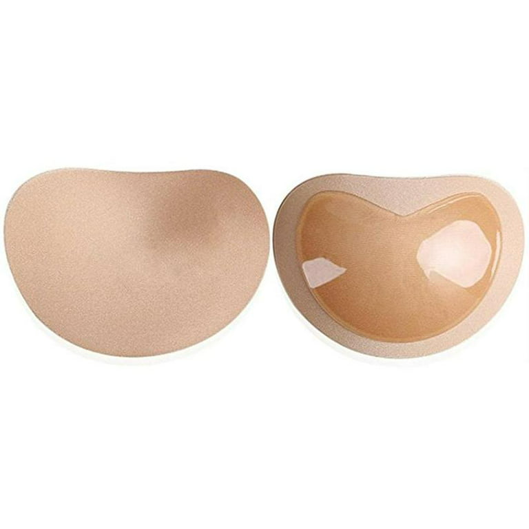 Silicone Adhesive Bra Pads Breast Inserts Breathable Push Up Sticky Bra  Cups for Swimsuits & (Beige) 