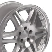 Single(1) OE Wheels MB09 18x8.5 Gloss Silver Machined Rim 5x112 35ET