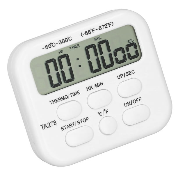 Con Termómetro Digital De Cocina Termómetro Multifuncional De Alta Sensibilidad Con Función De Alarma De Sonda Para Asar Y Hornear