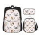 thumbnail image 1 of Easygdp Bulldog Face Mochila para Niños y Niñas con Set de Caja de Almuerzo y Estuche para Lápices 3 en 1, Mochila Escolar Estampada para Adolescentes, 1 of 7