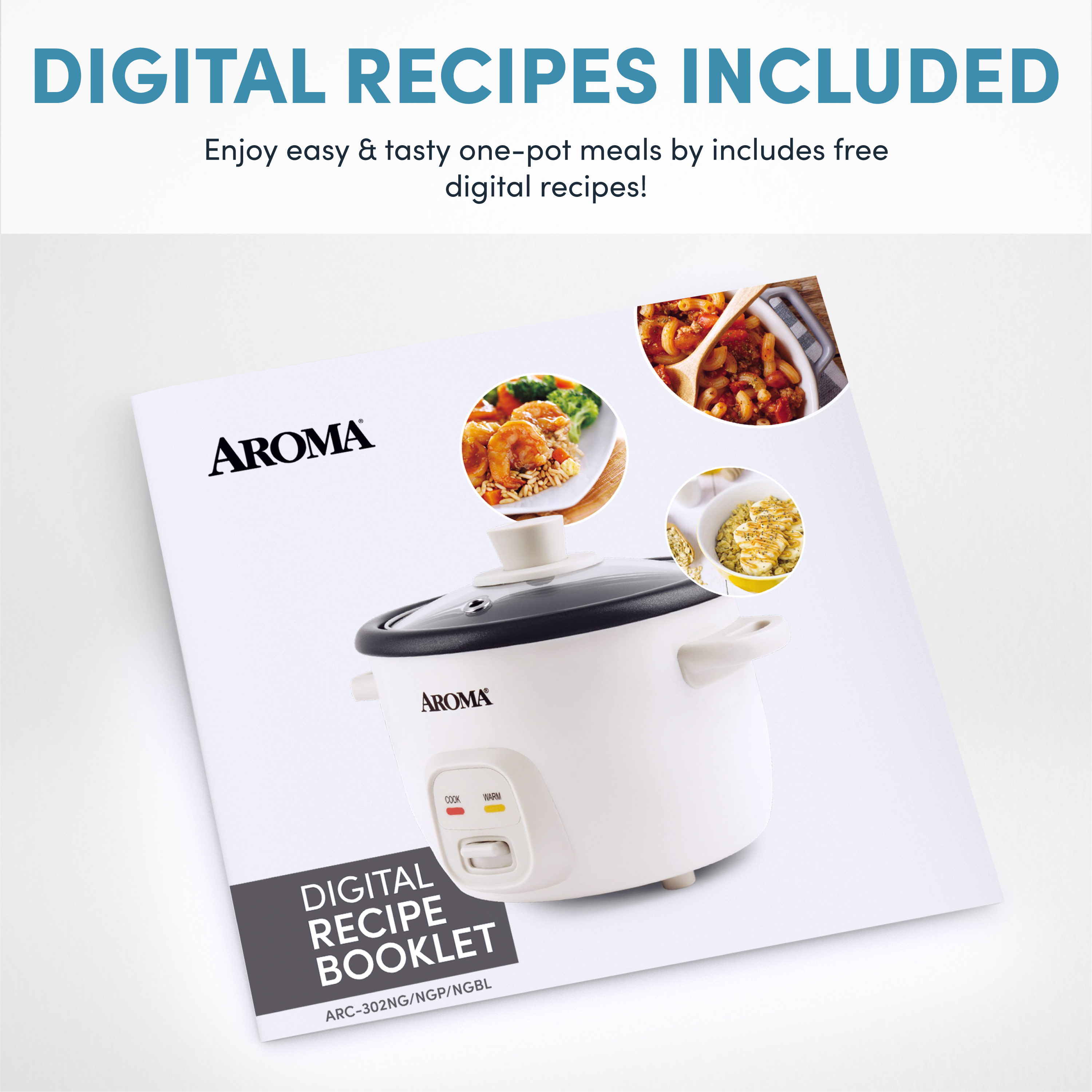 AROMA® 4-Cups (Cooked) / 1Qt. Rice & Grain Cooker, Light Green, New, ARC-302NGLG