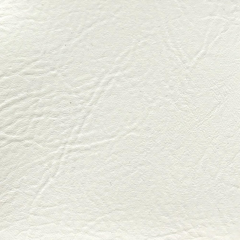 Ottertex 54 Vinyl 100% Polyester Faux Leather Craft Fabric By the Yard,  White